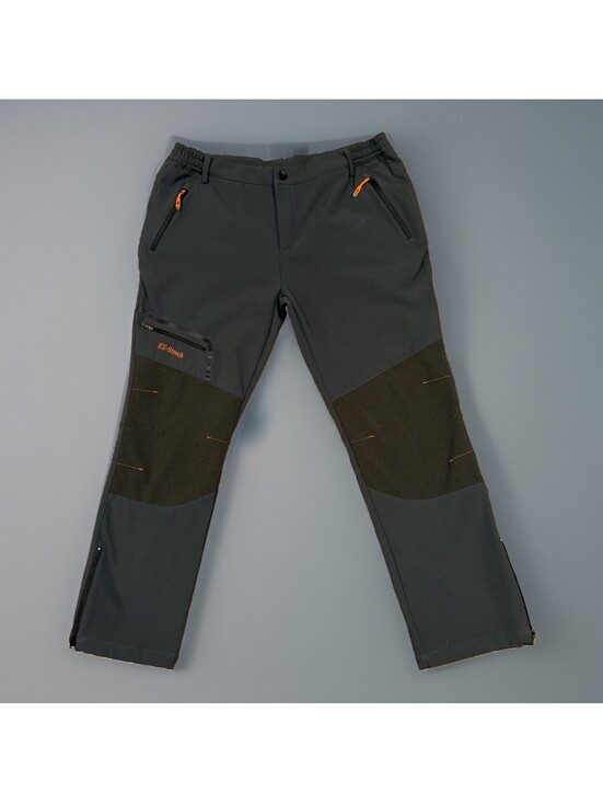 Other - Postropaky Stretch Women 16 Short Outdoor Snow Pants Zip Leg Black/Gray & Orange